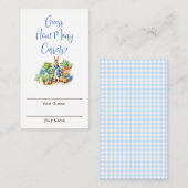 Carte D'accompagnement Peter Rabbit devine combien de carottes (Devant / Derrière)