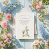 Carte D'accompagnement Peter Rabbit Jardin Baby shower Déchets Raffle