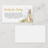 Carte D'accompagnement Peter Rabbit Livres Baby showers pour bébé (Devant / Derrière)