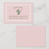 Carte D'accompagnement Peter Rabbit Pink Vintage Baby Book (Devant / Derrière)