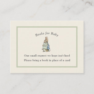 Carte D'accompagnement Peter Rabbit Sage Green Vintage Baby Book