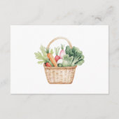 CARTE D'ACCOMPAGNEMENT PETER RABBIT VEGIE LIVRES POUR BÉBÉ (Dos)