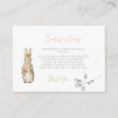 Carte D'accompagnement Peter the Rabbit Automne Automne Baby Book Demande (Devant)