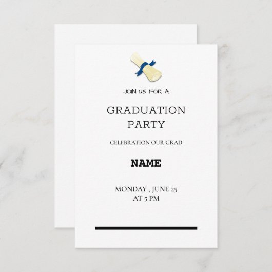 Carte D'accompagnement petit (Devant / Derrière)