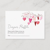 Carte D'accompagnement Petit Baby shower amoureux (Devant)