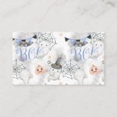 Carte D'accompagnement Petit Baby shower Boy Ghost Raffle de la couche (Dos)