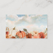 Carte D'accompagnement Petit Baby shower Citrouille Devine Combien De Bai (Dos)