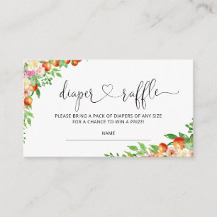 Carte D'accompagnement Petit baby shower coutie diaper billets de tombola