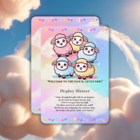 Petit Baby shower d'agneau Cute Kawaii