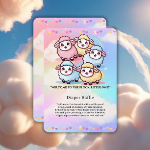Carte D'accompagnement Petit Baby shower d'agneau Cute Kawaii