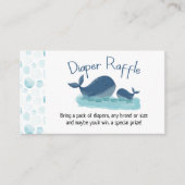 Carte D'accompagnement Petit Baby shower de baleine (Devant)