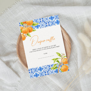 Carte D'accompagnement Petit Baby shower de carafe de couches d'agrumes d