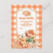 Carte D'accompagnement Petit Baby shower de chair doux Raffle (Devant)