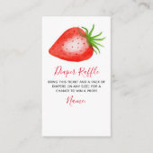 Carte D'accompagnement Petit Baby shower de fraise Raffin de couche (Devant)