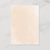 Carte D'accompagnement Petit Baby shower de pêches doux Raffle de couche (Dos)