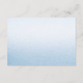 Carte D'accompagnement Petit Baby shower de ruban bleu chic (Dos)