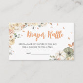 Carte D'accompagnement Petit Baby shower d'éléphant d'arachide Raffle de (Devant)