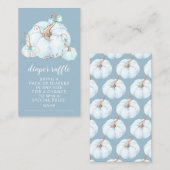 Carte D'accompagnement Petit Baby shower doux Citrouille Raffle (Devant / Derrière)