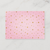 Carte D'accompagnement Petit Baby shower Fantôme rose Boo Raffin (Dos)