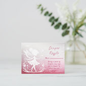 Carte D'accompagnement Petit Baby shower Floral Fairy (Debout devant)