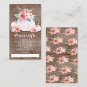 Carte D'accompagnement Petit Baby shower Rustique Citrouille Déchets Raff (Devant / Derrière)