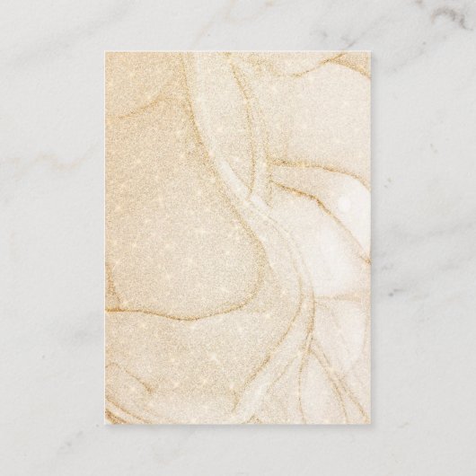 Carte D'accompagnement Petit Balloon Eucalyptus Gold Parties scintillant (Dos)