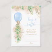 Carte D'accompagnement Petit Balloon Eucalyptus Gold Parties scintillant (Devant)