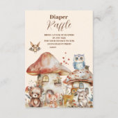Carte D'accompagnement Petit bébé Boho Woodland Diapper Raffle (Devant)