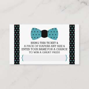 Carte D'accompagnement Petit billet de tombola de couche-culotte d'homme,