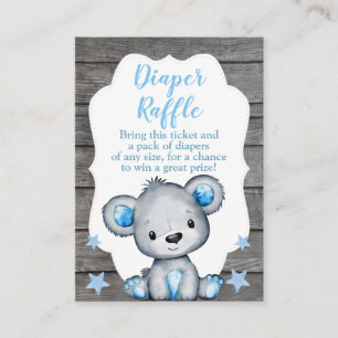 Carte D'accompagnement Petit Billet Refroidisseur Ours Bébé Teddy Douche