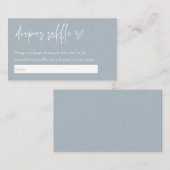 Carte D'accompagnement Petit Boho Bleu Bonjour Bébé Déchets Raffle (Devant / Derrière)