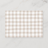 Carte D'accompagnement Petit Boo Halloween Baby shower Déchets Raffle (Dos)