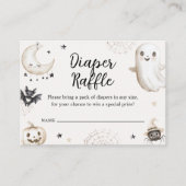 Carte D'accompagnement Petit Boo Halloween Baby shower Déchets Raffle (Devant)