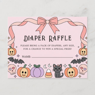 Carte D'accompagnement Petit Boo Halloween Coquette Déchets Raffle