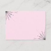 Carte D'accompagnement Petit Boo PINK Bow Baby shower Déchets Raffin (Dos)
