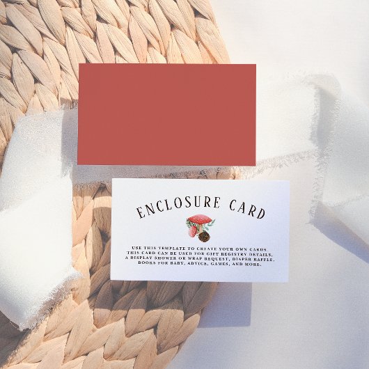 Carte D'accompagnement Petit Champagne | Boîtier de Baby shower de bois