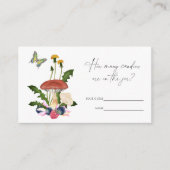 Carte D'accompagnement Petit champignon - Devinez combien de bonbons jeu (Devant)