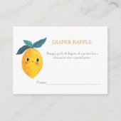 Carte D'accompagnement Petit Citron Citrus Citron Bébé Douche Déchets Raf (Devant)