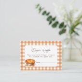 Carte D'accompagnement Petit Citrouille à tarte à pâté d'automne (Debout devant)