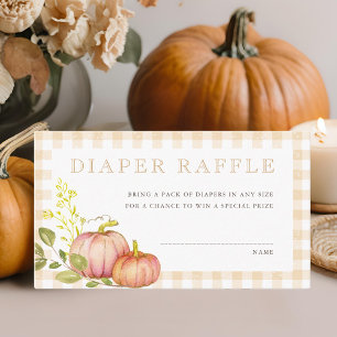 Carte D'accompagnement Petit Citrouille Baby shower d'automne Déchets Raf