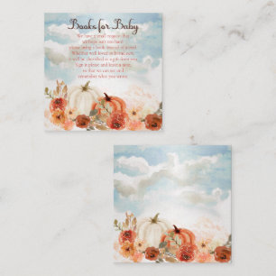 Carte D'accompagnement Petit Citrouille   Fall Girl Books for Baby shower