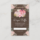 Carte D'accompagnement Petit Citrouille Pink Or Floral Bois Déchets Raffi (Devant)