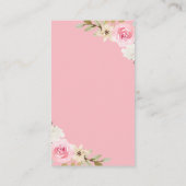 Carte D'accompagnement Petit Citrouille rose or floral de couches Raffle (Dos)