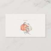 Carte D'accompagnement Petit Citrouille Vêtements d'Automne Garçon Déchet (Dos)