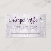 Carte D'accompagnement Petit Citrouille | Violet Plum Purple Diaper Raffi (Devant)