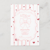 Carte D'accompagnement Petit coeur de Saint Valentin, le chevalet de diap (Devant)