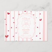 Carte D'accompagnement Petit coeur de Saint Valentin, le chevalet de diap (Devant)