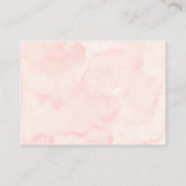 Carte D'accompagnement Petit Cookie Rose fille Baby shower Déchets Raffle (Dos)