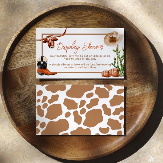 Carte D'accompagnement Petit Cowboy Western Rodeo Afficher douche