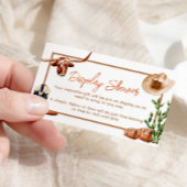 Carte D'accompagnement Petit Cowboy Western Rodeo Afficher douche